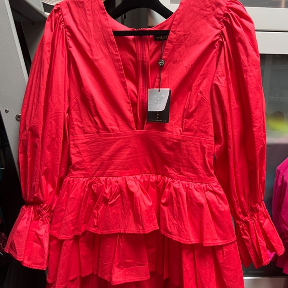 Erika Peña Chloe hot red dress size M/L - Picture 5 of 5